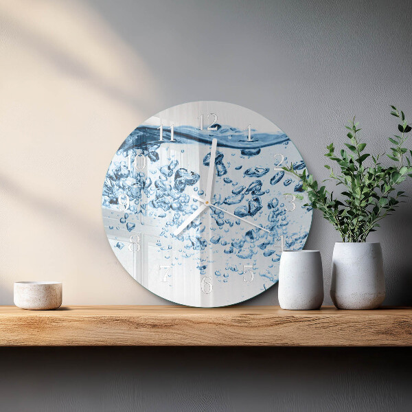 Horloge ronde Eau