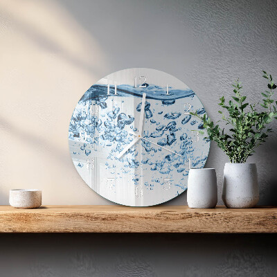 Horloge ronde Eau