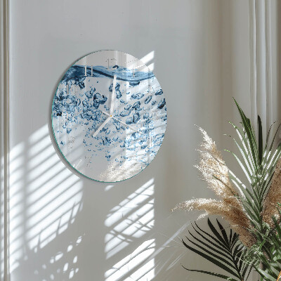 Horloge ronde Eau