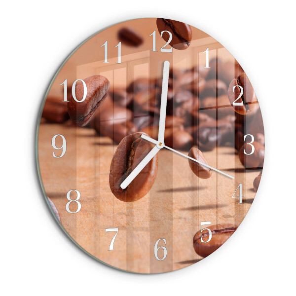Horloge ronde Café en grains