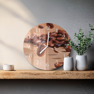 Horloge ronde Café en grains
