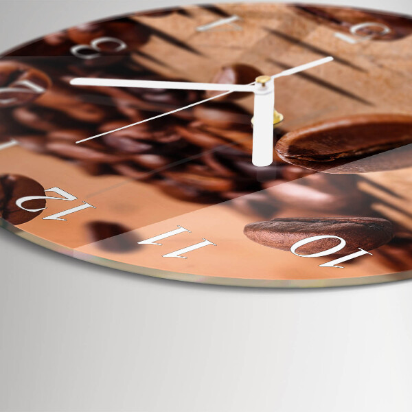 Horloge ronde Café en grains