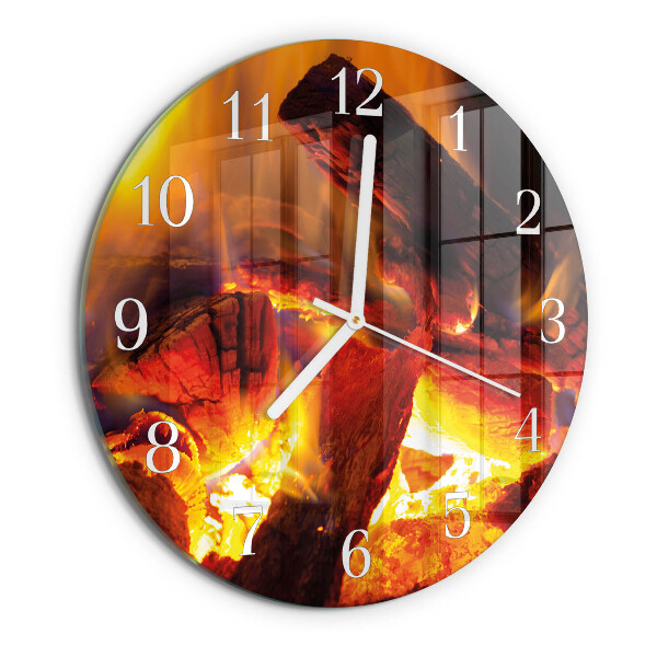 Horloge ronde Feu