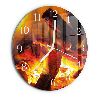 Horloge ronde Feu