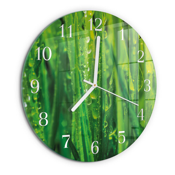 Horloge ronde Herbe