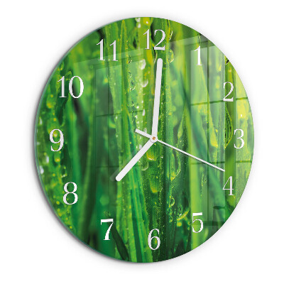 Horloge ronde Herbe
