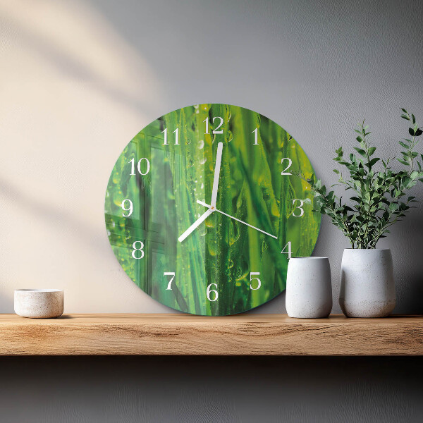Horloge ronde Herbe