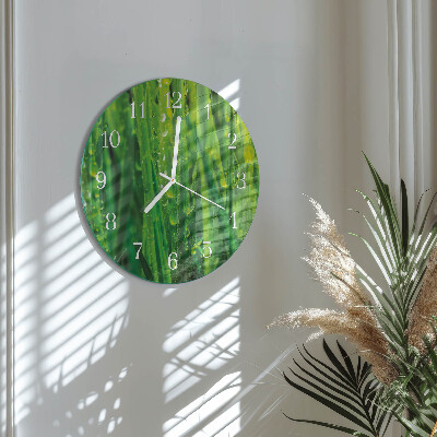 Horloge ronde Herbe