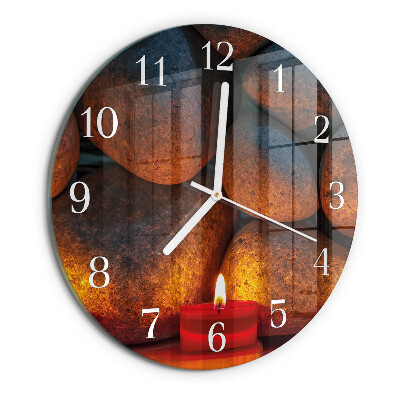Horloge ronde Pierres