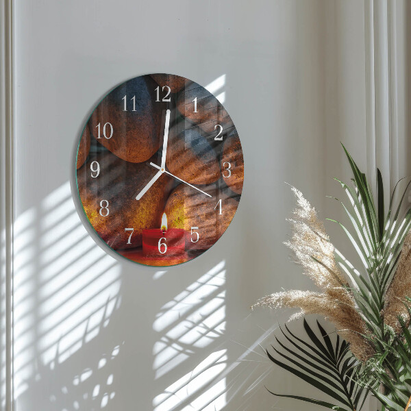 Horloge ronde Pierres