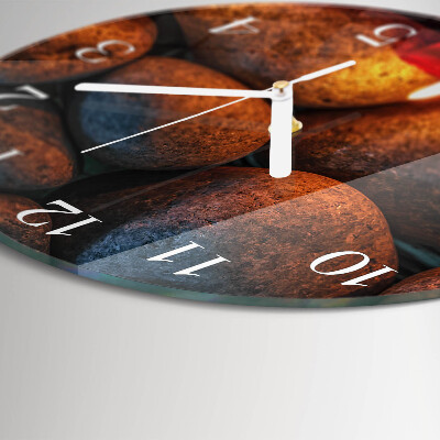 Horloge ronde Pierres