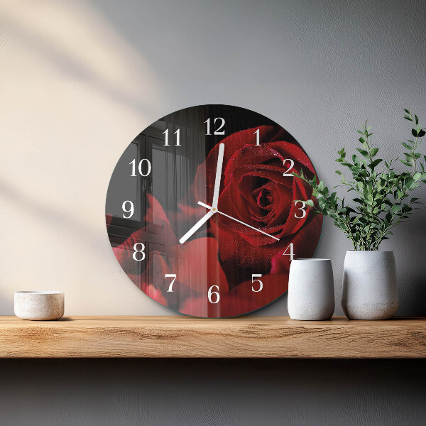 Horloge ronde Rose