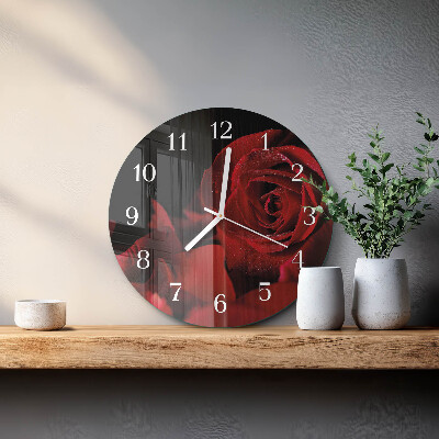 Horloge ronde Rose
