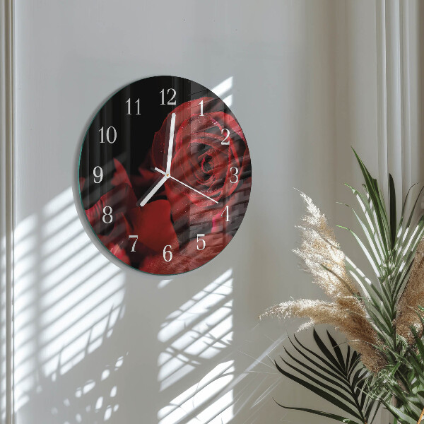Horloge ronde Rose