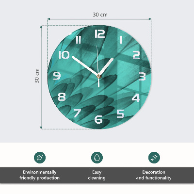 Horloge ronde Orchidée