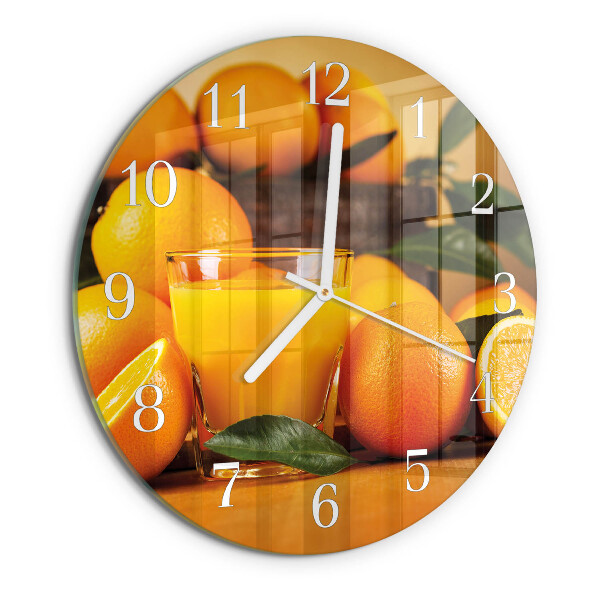 Horloge ronde Oranges