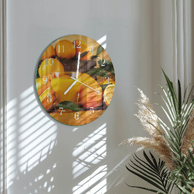Horloge ronde Oranges