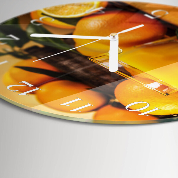 Horloge ronde Oranges