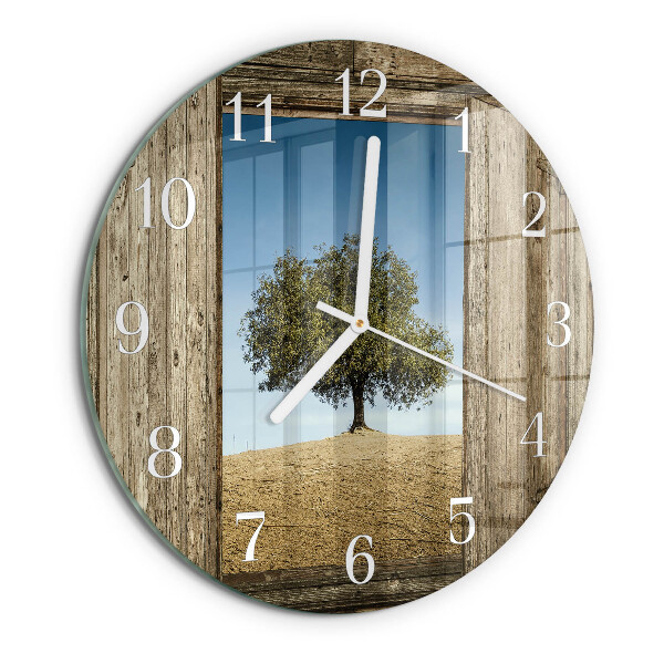 Horloge ronde Arbre