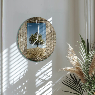 Horloge ronde Arbre