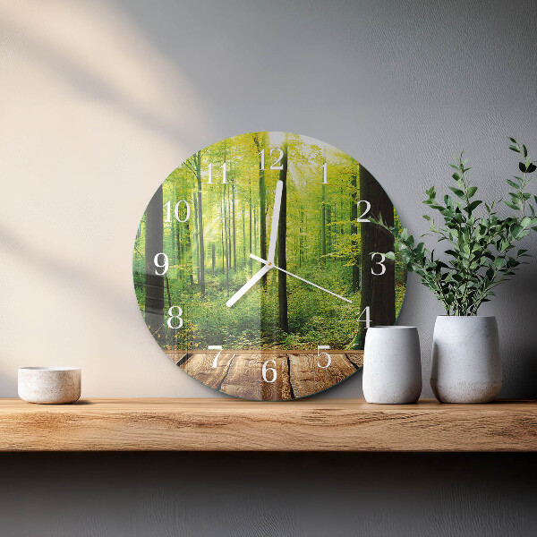 Horloge ronde Forêt