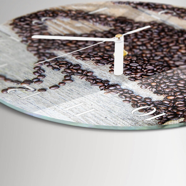 Horloge ronde Café en grains