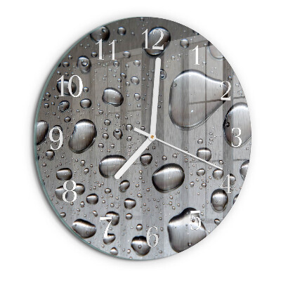 Horloge ronde Gouttes
