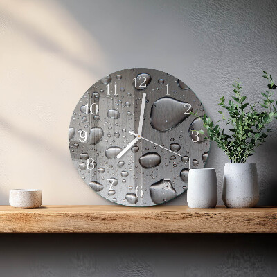 Horloge ronde Gouttes