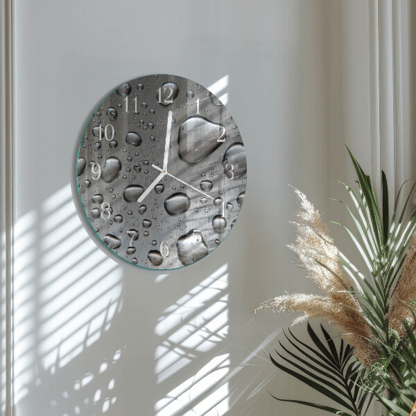 Horloge ronde Gouttes