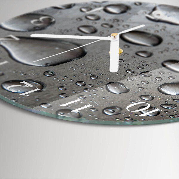 Horloge ronde Gouttes