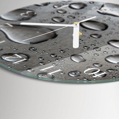Horloge ronde Gouttes
