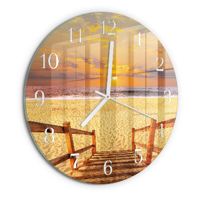 Horloge ronde Pont de plage