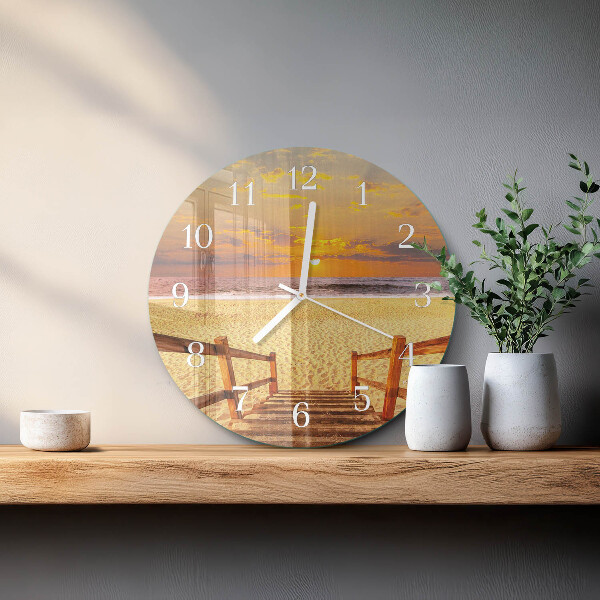 Horloge ronde Pont de plage