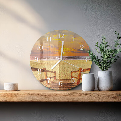Horloge ronde Pont de plage