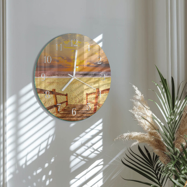 Horloge ronde Pont de plage