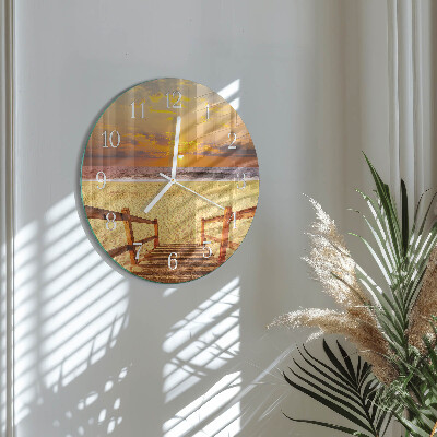 Horloge ronde Pont de plage