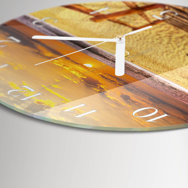 Horloge ronde Pont de plage