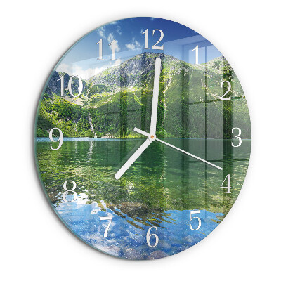Horloge ronde Lac de montagne