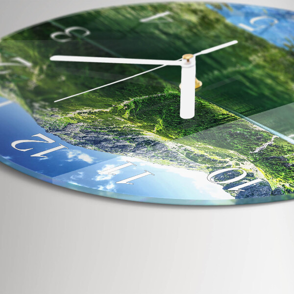 Horloge ronde Lac de montagne