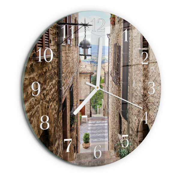 Horloge ronde Rue
