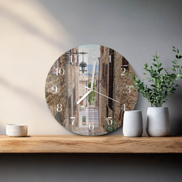 Horloge ronde Rue