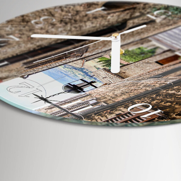 Horloge ronde Rue