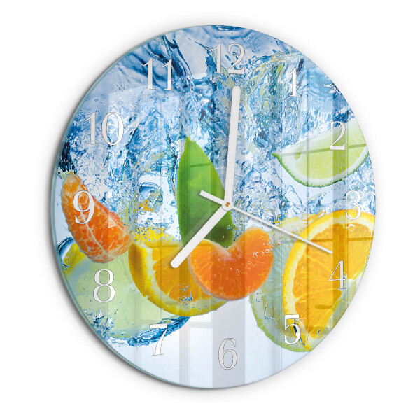 Horloge ronde Agrumes
