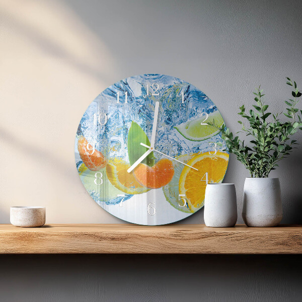 Horloge ronde Agrumes
