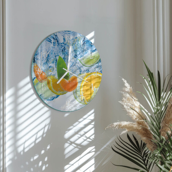 Horloge ronde Agrumes