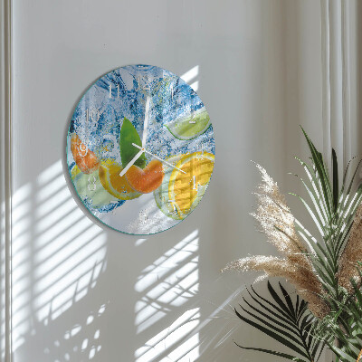 Horloge ronde Agrumes