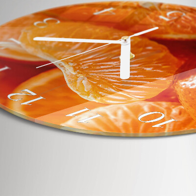 Horloge ronde mandarines