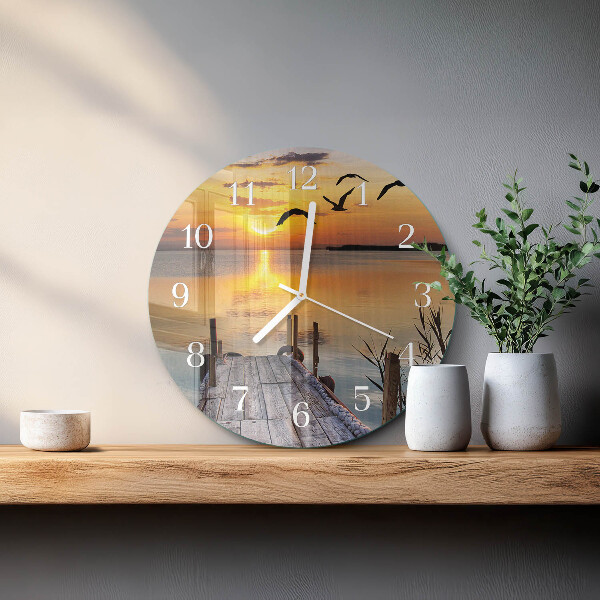 Horloge ronde Lac Bridge
