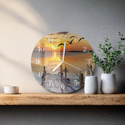 Horloge ronde Lac Bridge
