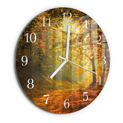 Horloge ronde L'automne en forêt